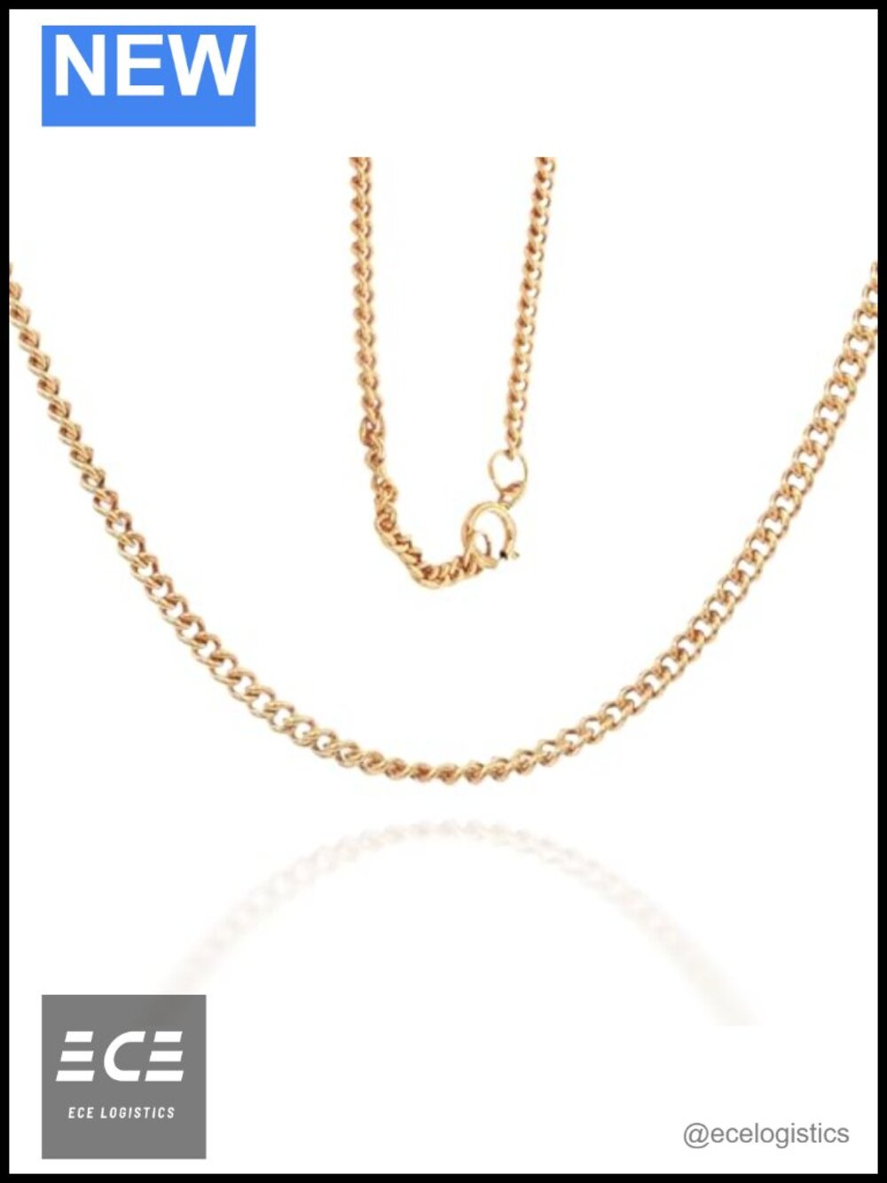 14K Gold Paperclip Necklace Adjustable 16-18" Lobster Clasp Women's